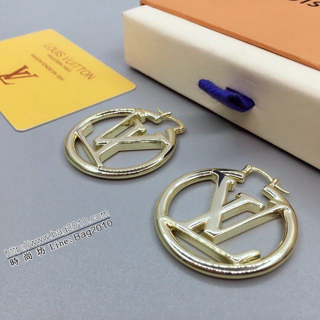 Louis Vuitton新款飾品 路易威登簡約經典字母耳釘 LV字母耳環耳勾  zglv2224